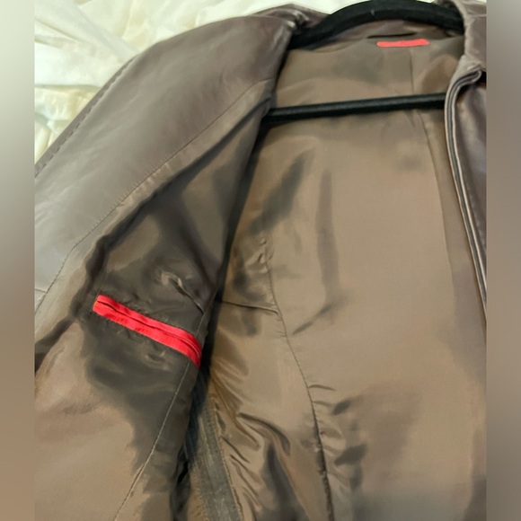 Hugo Boss Leather Jacket - Dark Brown Women’s Medium - Picture 8 of 10